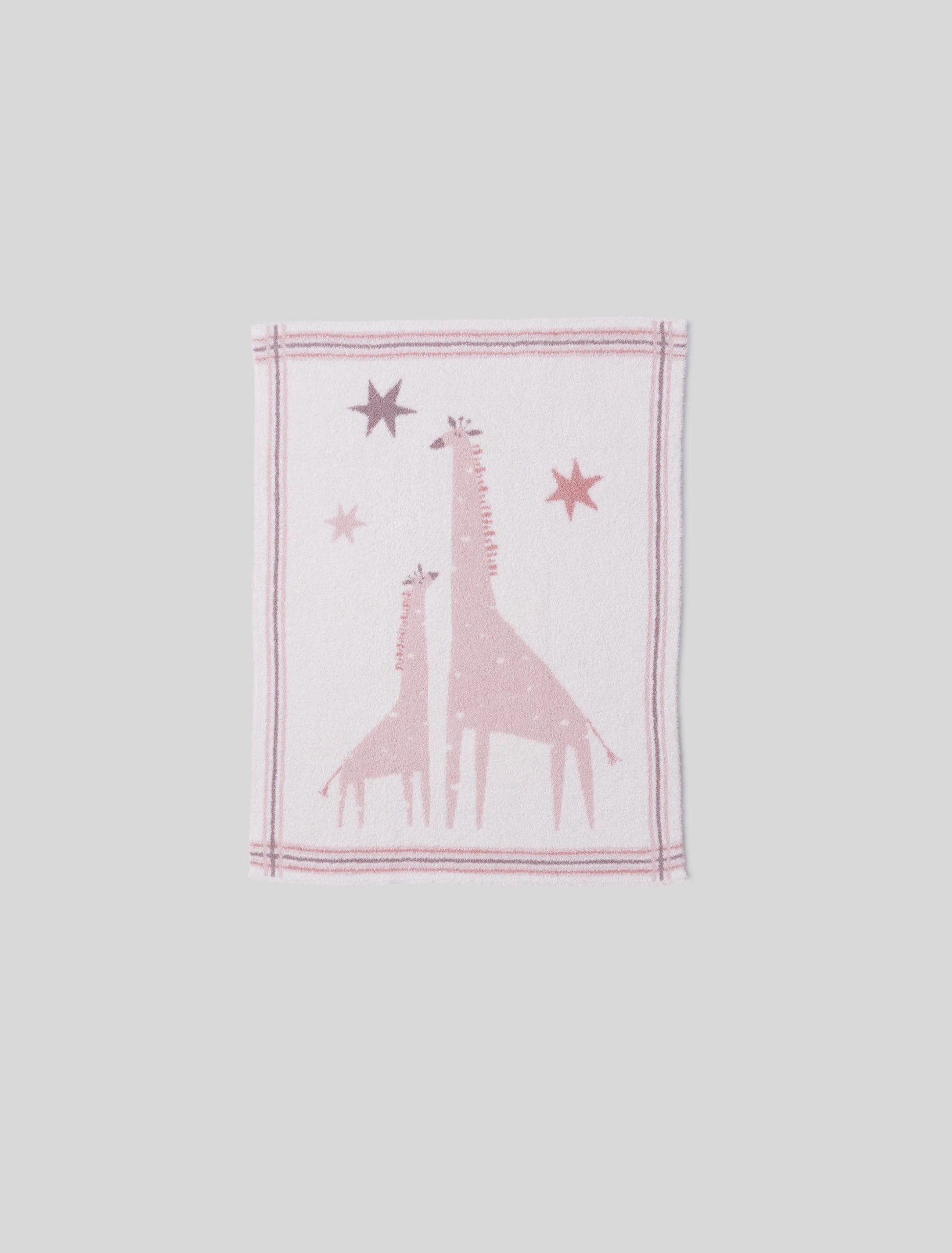 Giraffe Stroller Blanket | Dusty Rose Multi