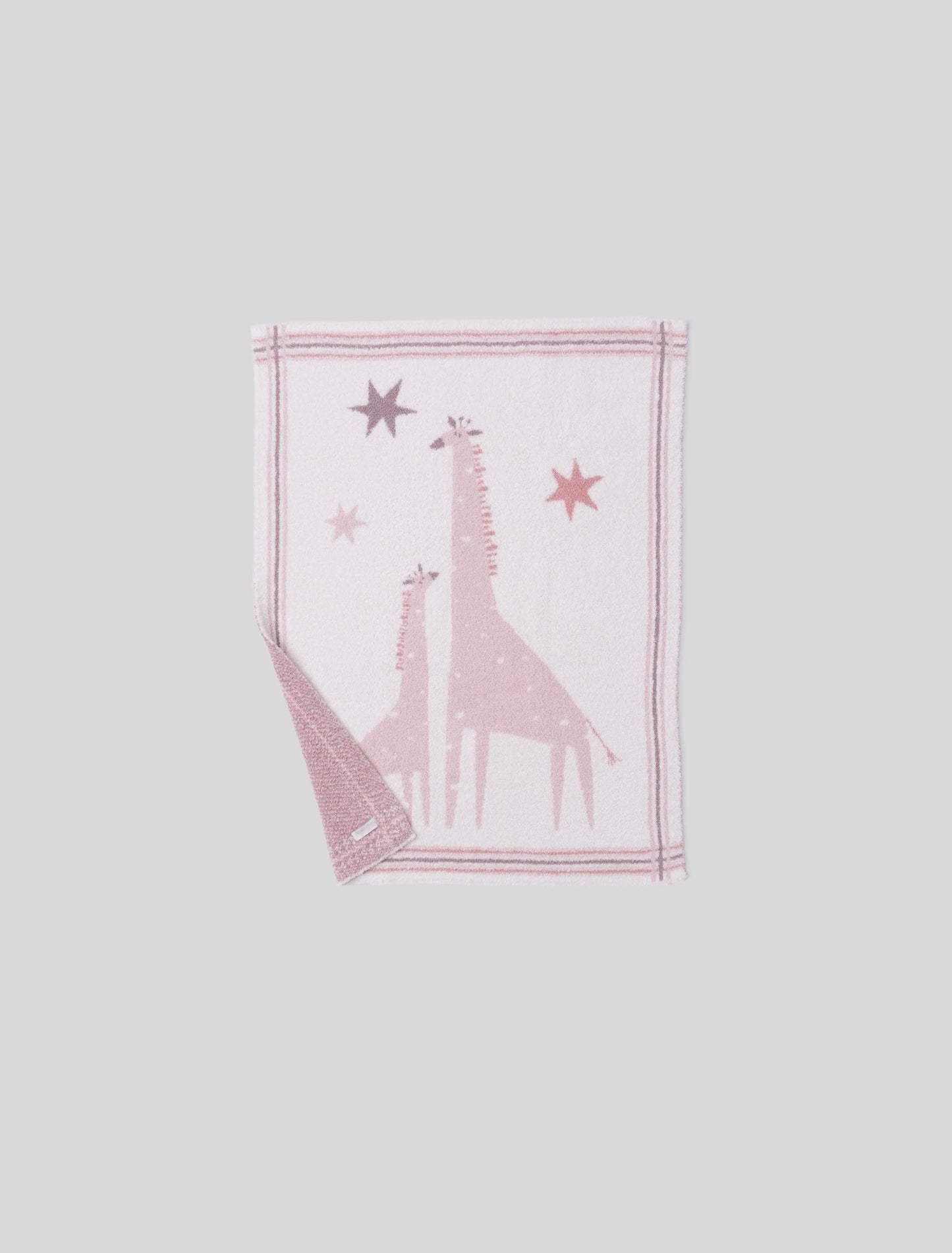 Giraffe Stroller Blanket | Dusty Rose Multi