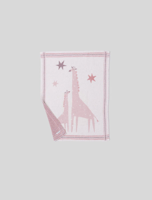 Giraffe Stroller Blanket | Dusty Rose Multi
