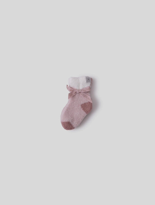 CozyChic Lite Baby Sock Stripe Set | Dusty Rose Multi