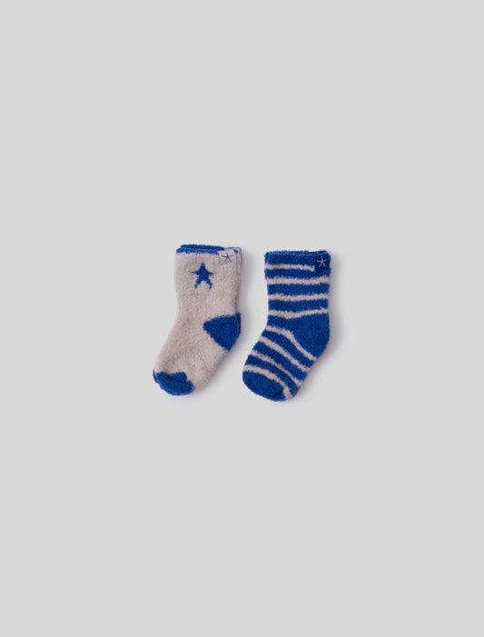 CozyChic Cosmo Sock Set | Cobalt Multi