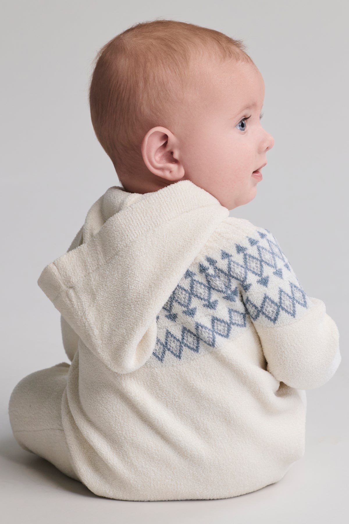 CozyChic Lite Baby Faire Isle Onesie | Cream Multi