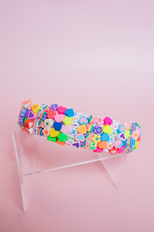 Friendship Beads Headband | Neon