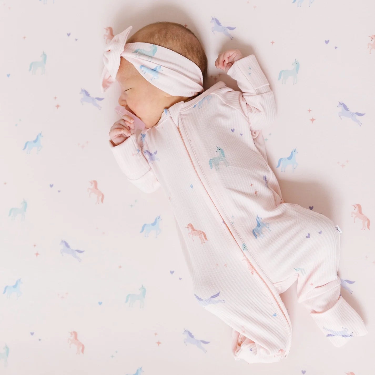 Zip Romper | Unicorns