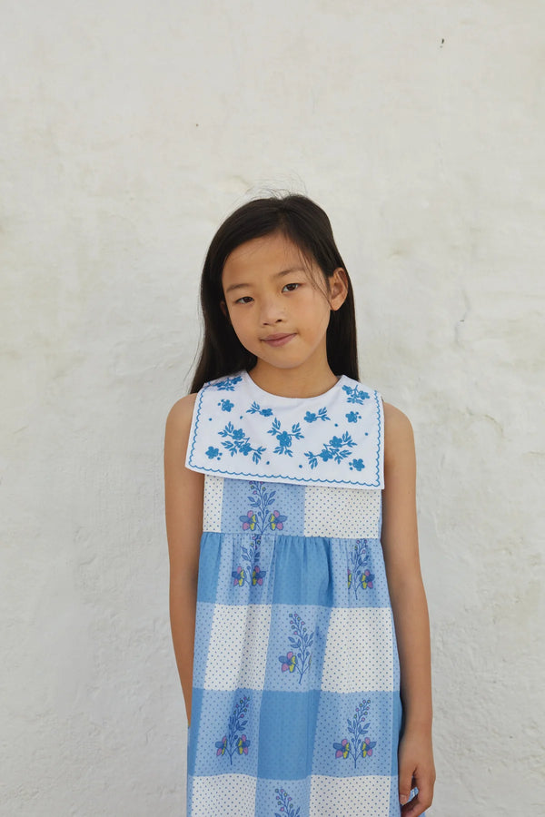 Elsa Dress | Atlantic Floral Dot