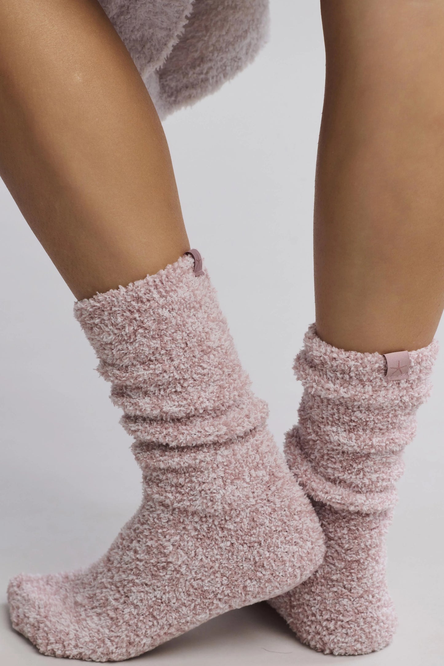 CozyChic Heathered Socks | Teaberry