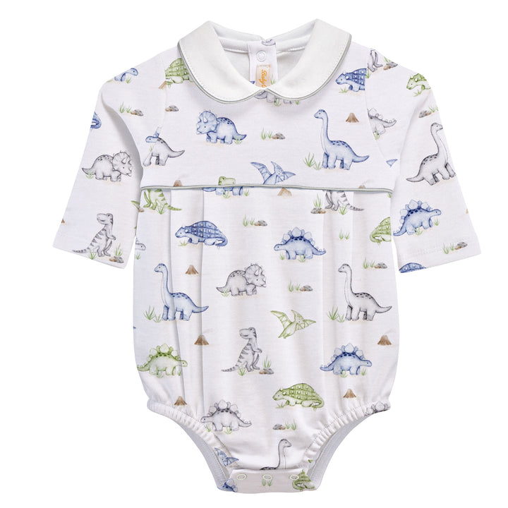 Cute Roars Printed Pima Bubble w Round Collar