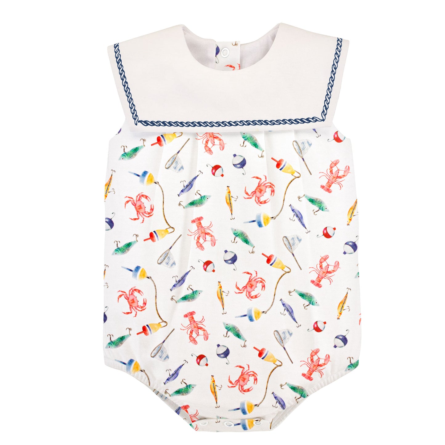 coastal claws bubble with sailor collar