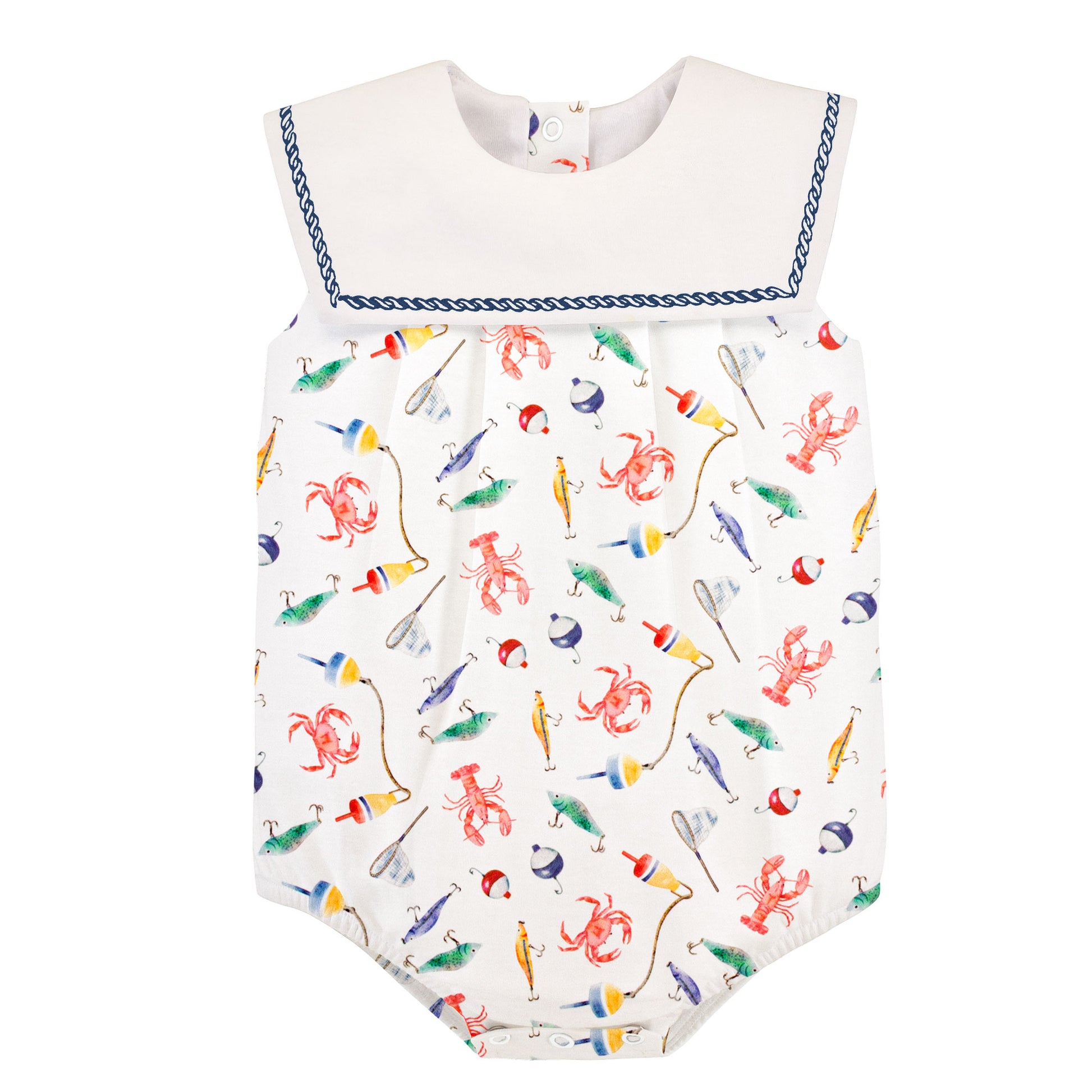 coastal claws bubble with sailor collar