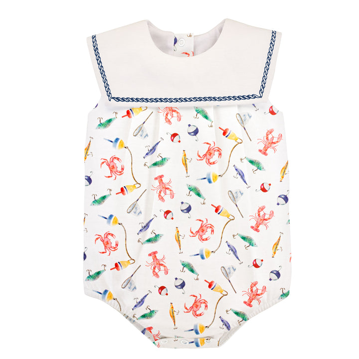 coastal claws bubble with sailor collar