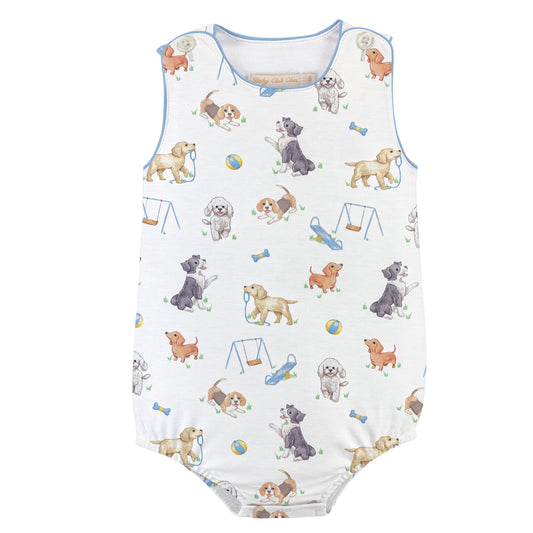 Printed Bubble with Piping | Doggie Park
