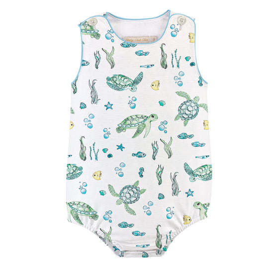 Printed Bubble with Piping | Sea Turtles