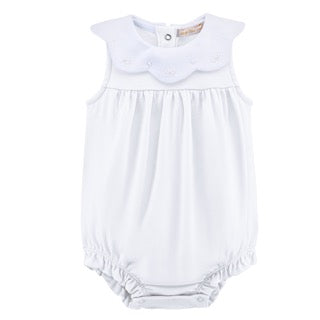 little bows pink bubble bib bubble w/ embroidery