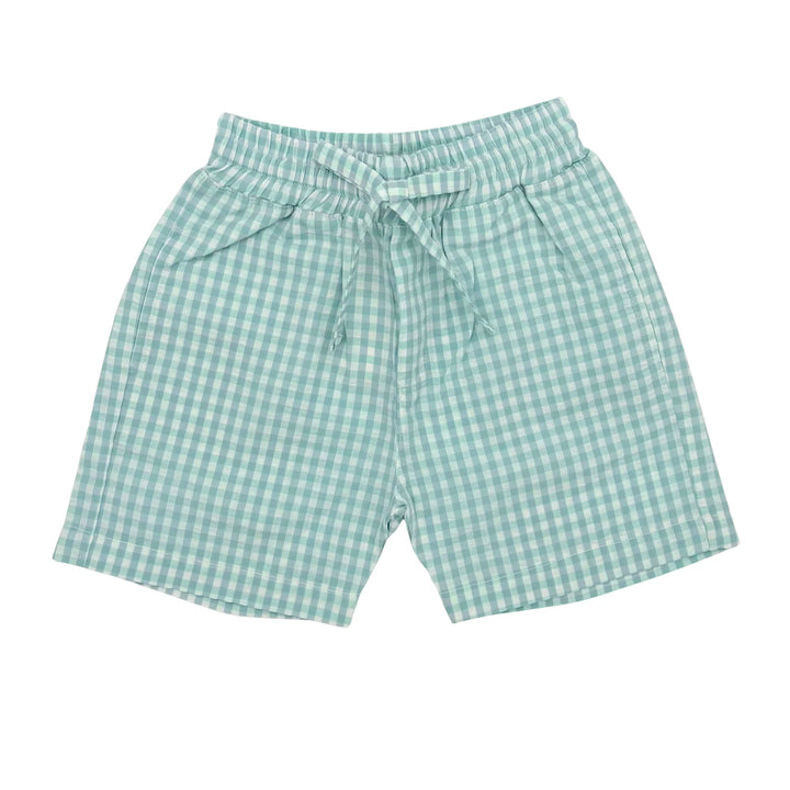 seersucker short w/stripes