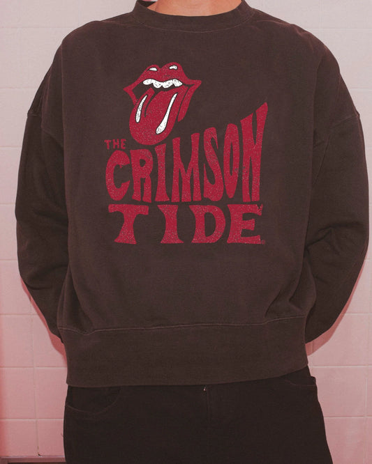 Dazed Smoke Rolling Stones Crew Sweatshirt | Alabama