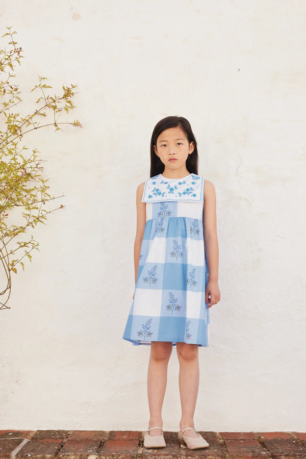 Elsa Dress | Atlantic Floral Dot