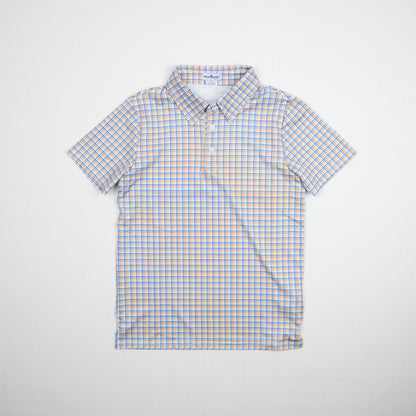 Brazos Plaid Polo Short Sleeve Shirt