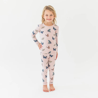Kyte Baby Toddler Pajama Set | Blush Butterfly