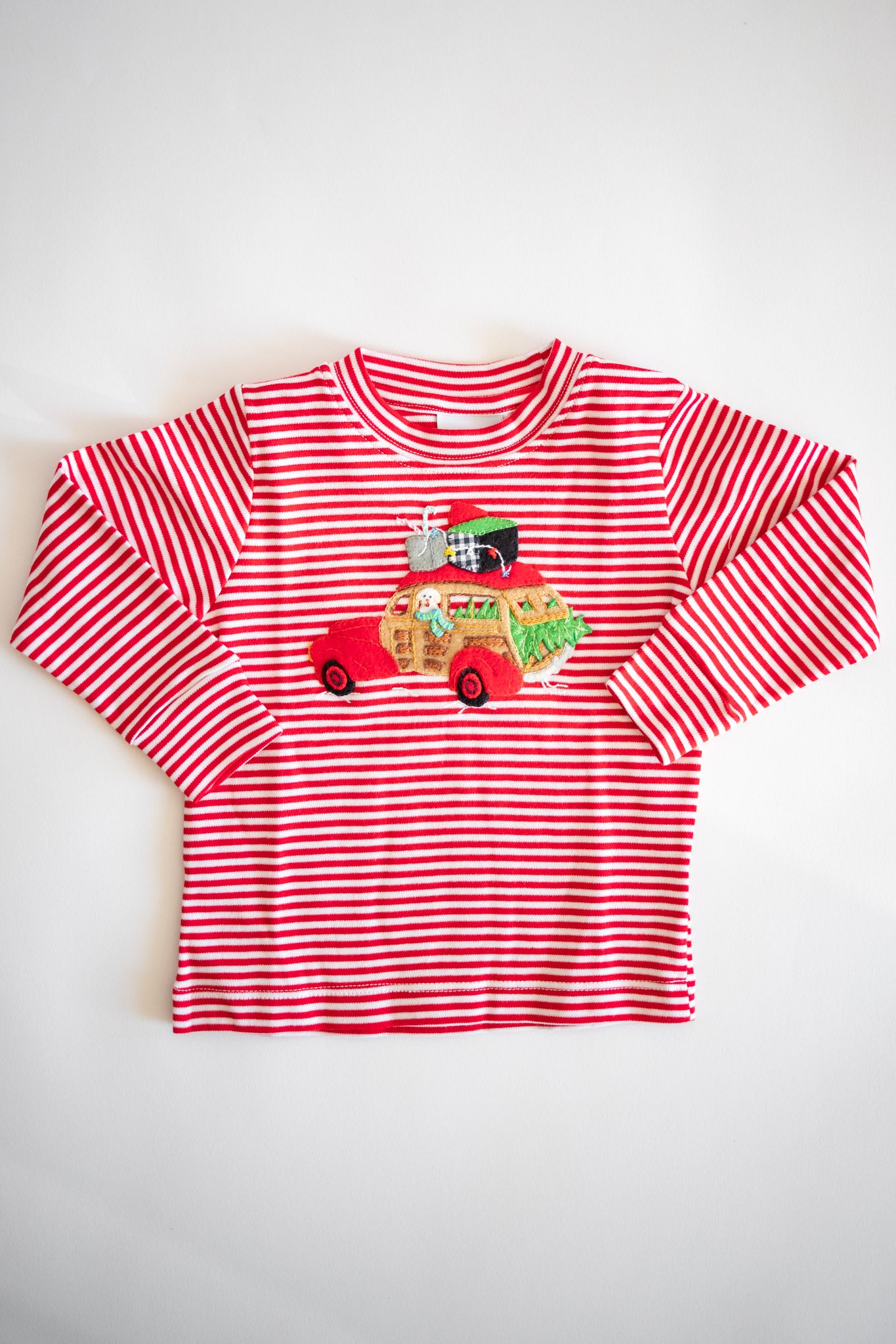 Christmas Delivery Red Striped Long Sleeve