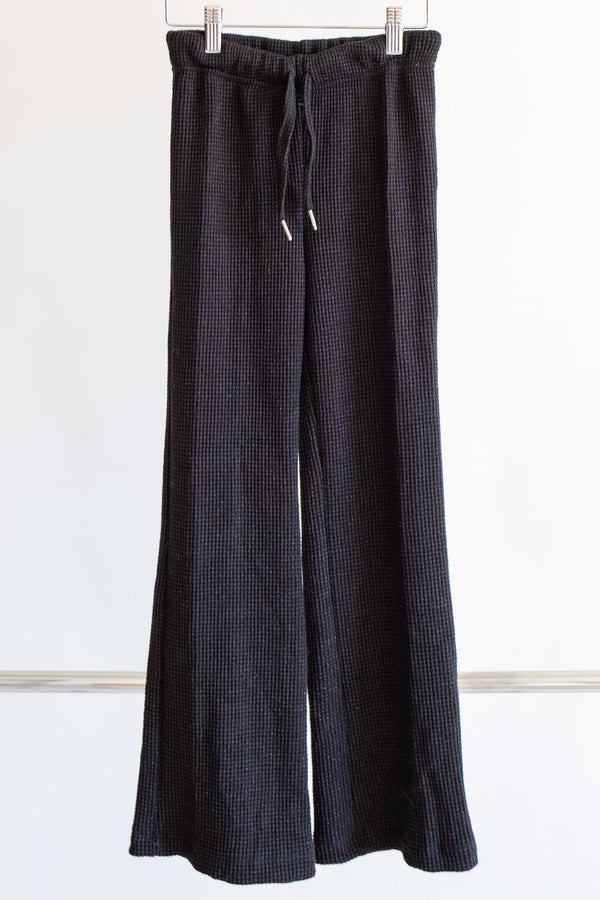 Sparkle Waffle Pant | Black