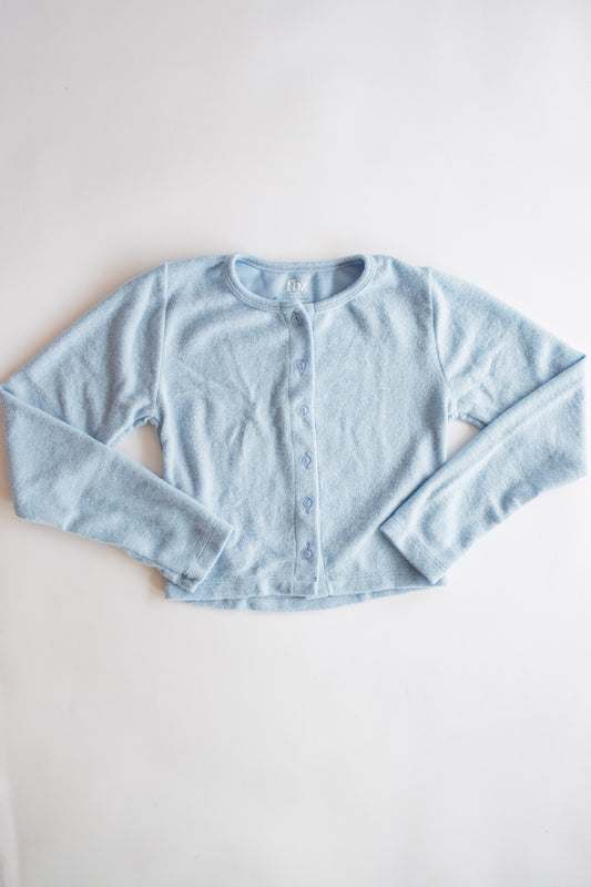 Plush Cardigan | Baby Blue