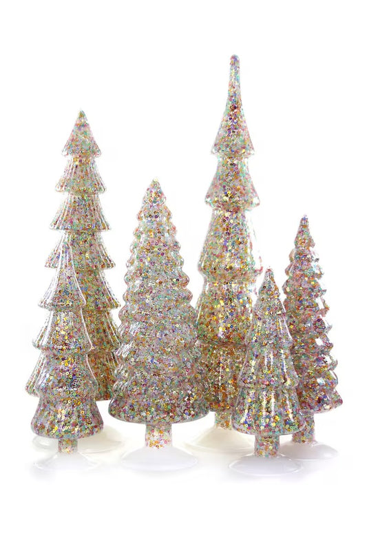 Confetti Trees Set of 6 | Gold Multi