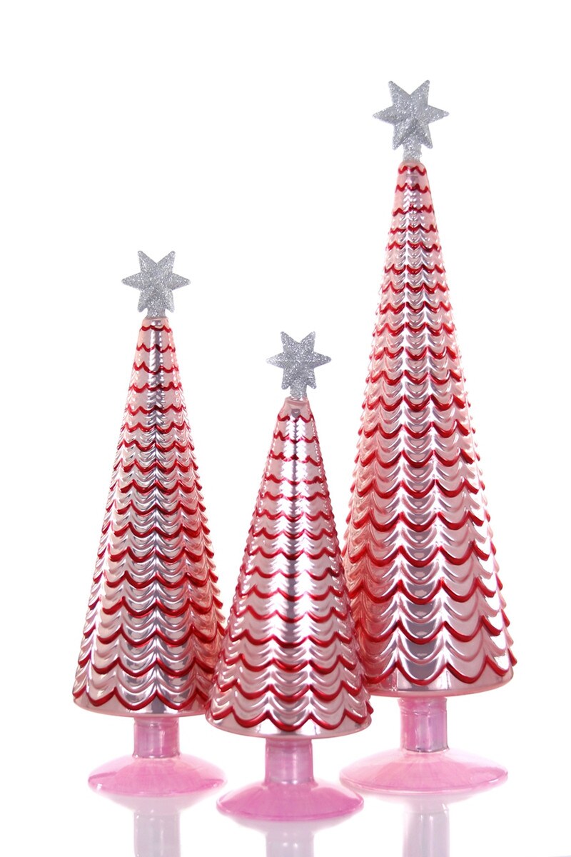 Swag Tree Set of 3 | Red