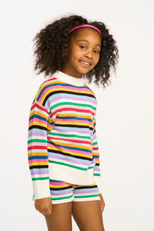 Brennen Pullover Sweater | Bright Stripe