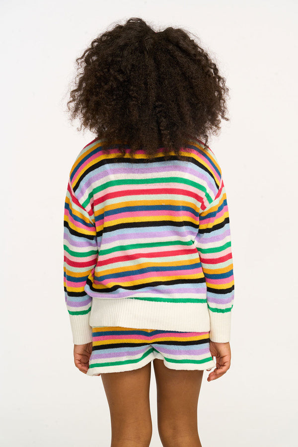 Brennen Pullover Sweater | Bright Stripe