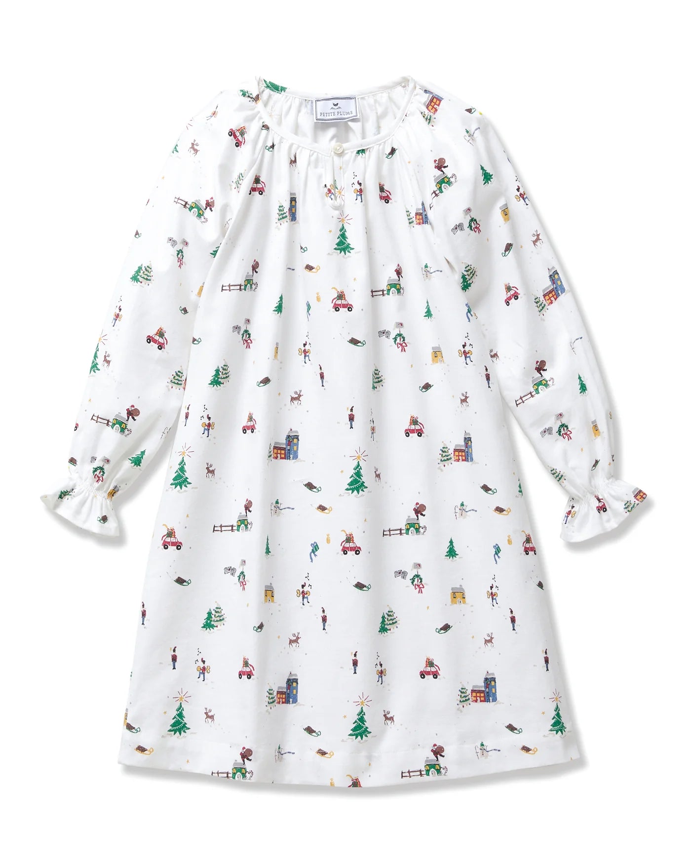 Girl's Delphine Twill Nightgown | Holiday Town