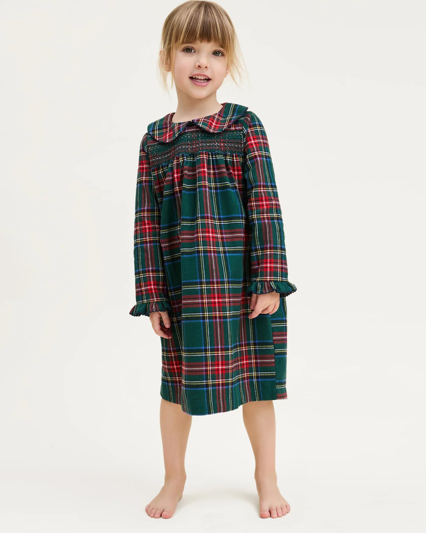 Girl's Eloise Brushed Twill Nightgown | Kensington Tartan