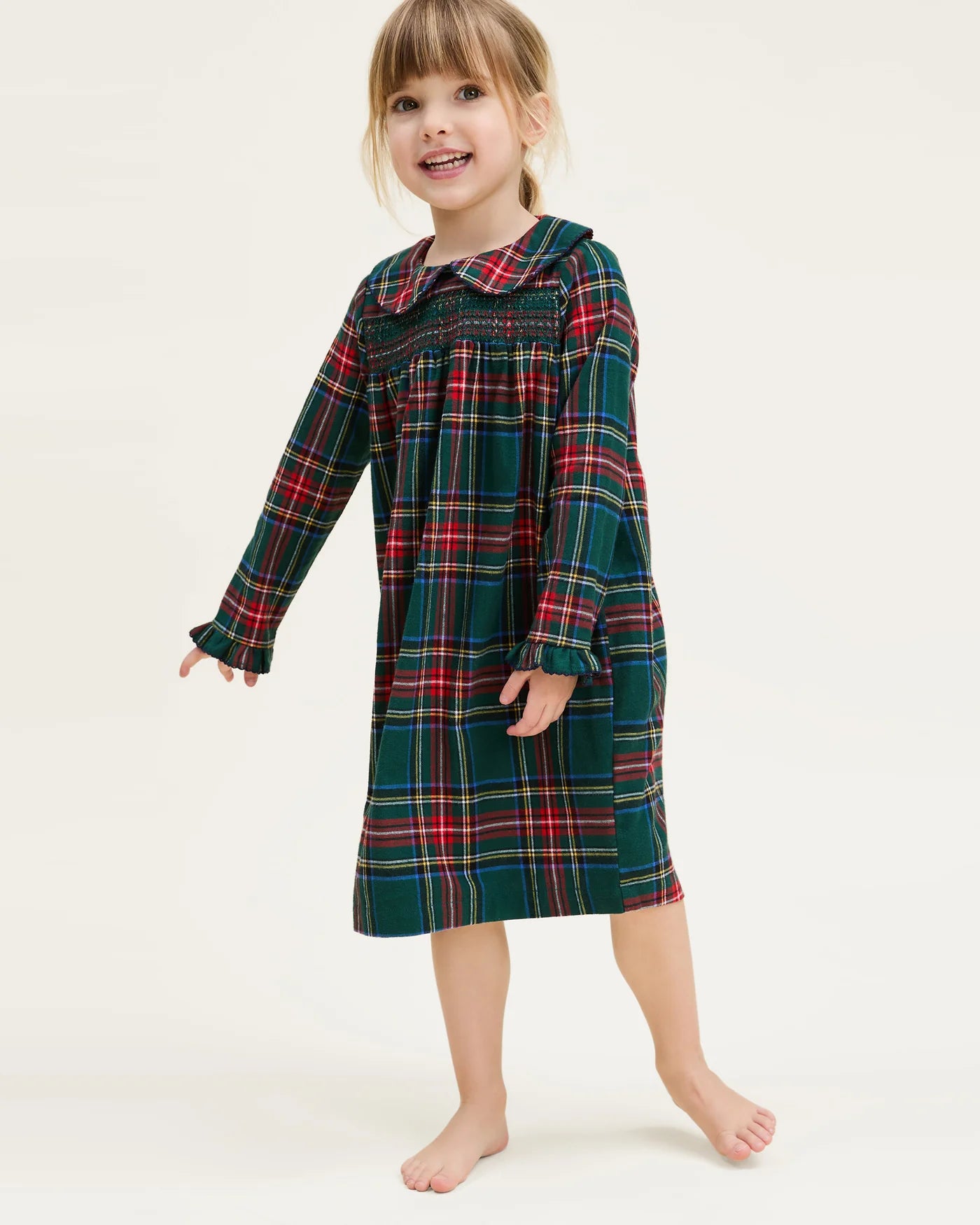 Girl's Eloise Brushed Twill Nightgown | Kensington Tartan