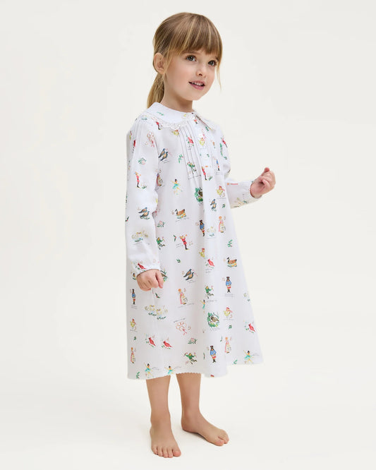 Girl's Lola Twill Nightgown | 12 Days of Christmas