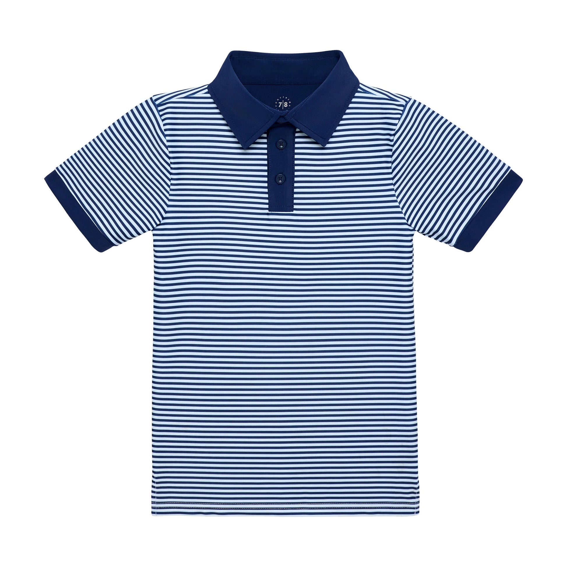 NAVY THIN STRIPE POLO