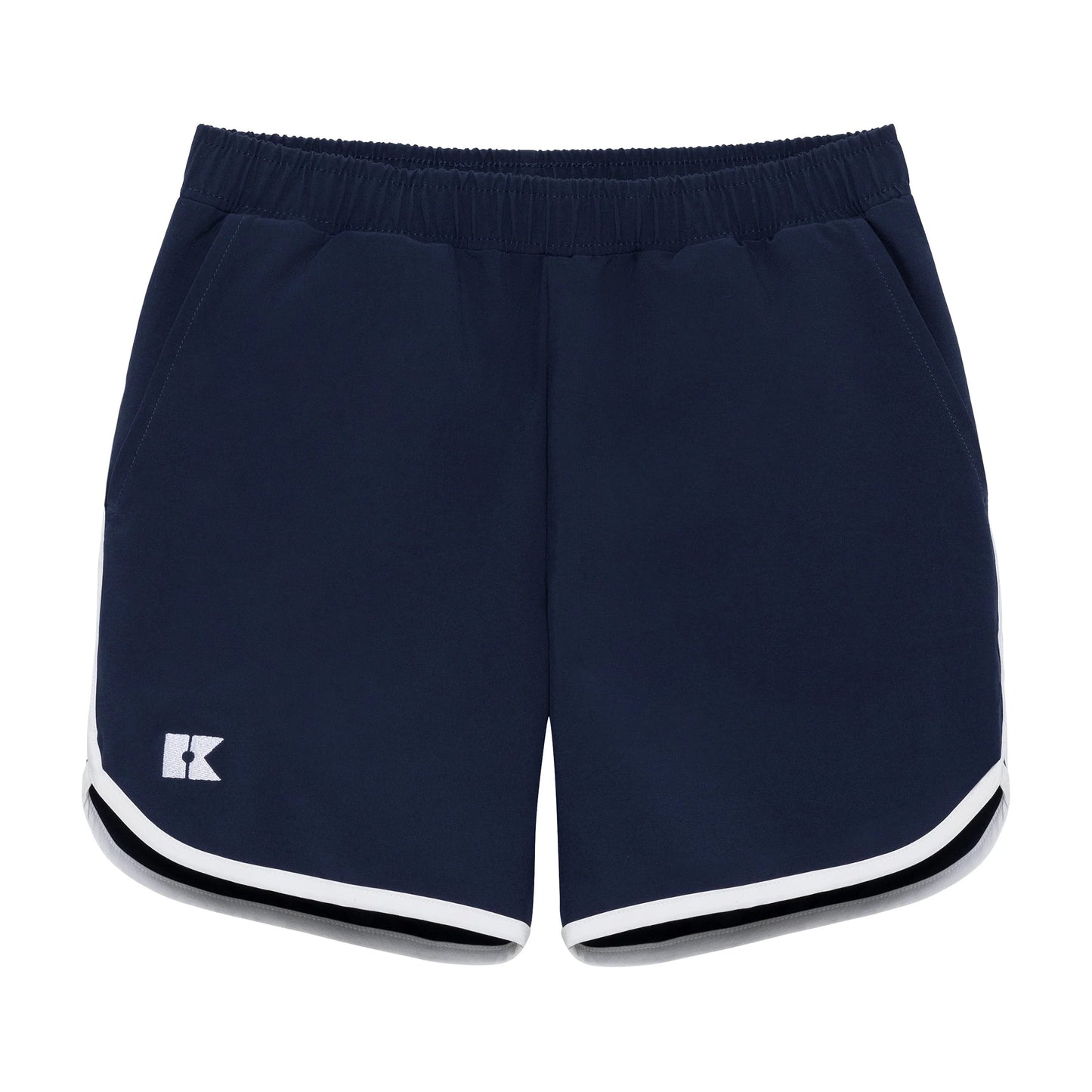 NAVY RETRO SUPER SHORT WITH WHITE PIPING