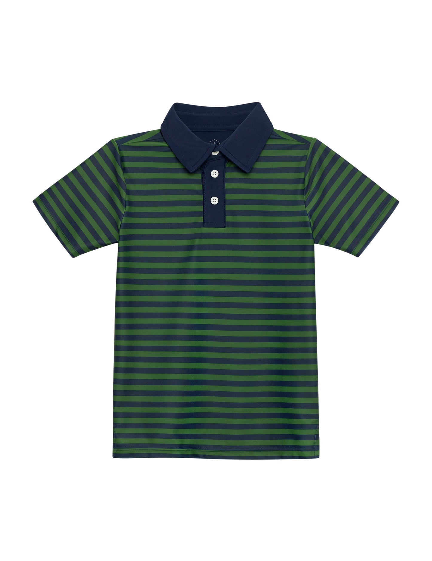 Navy & Dark Green QB Stripe Polo