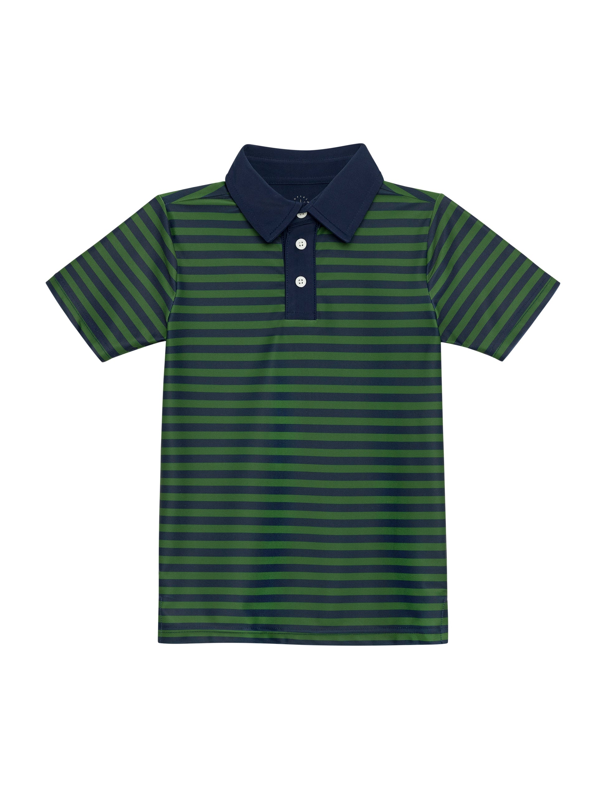 Navy & Dark Green QB Stripe Polo