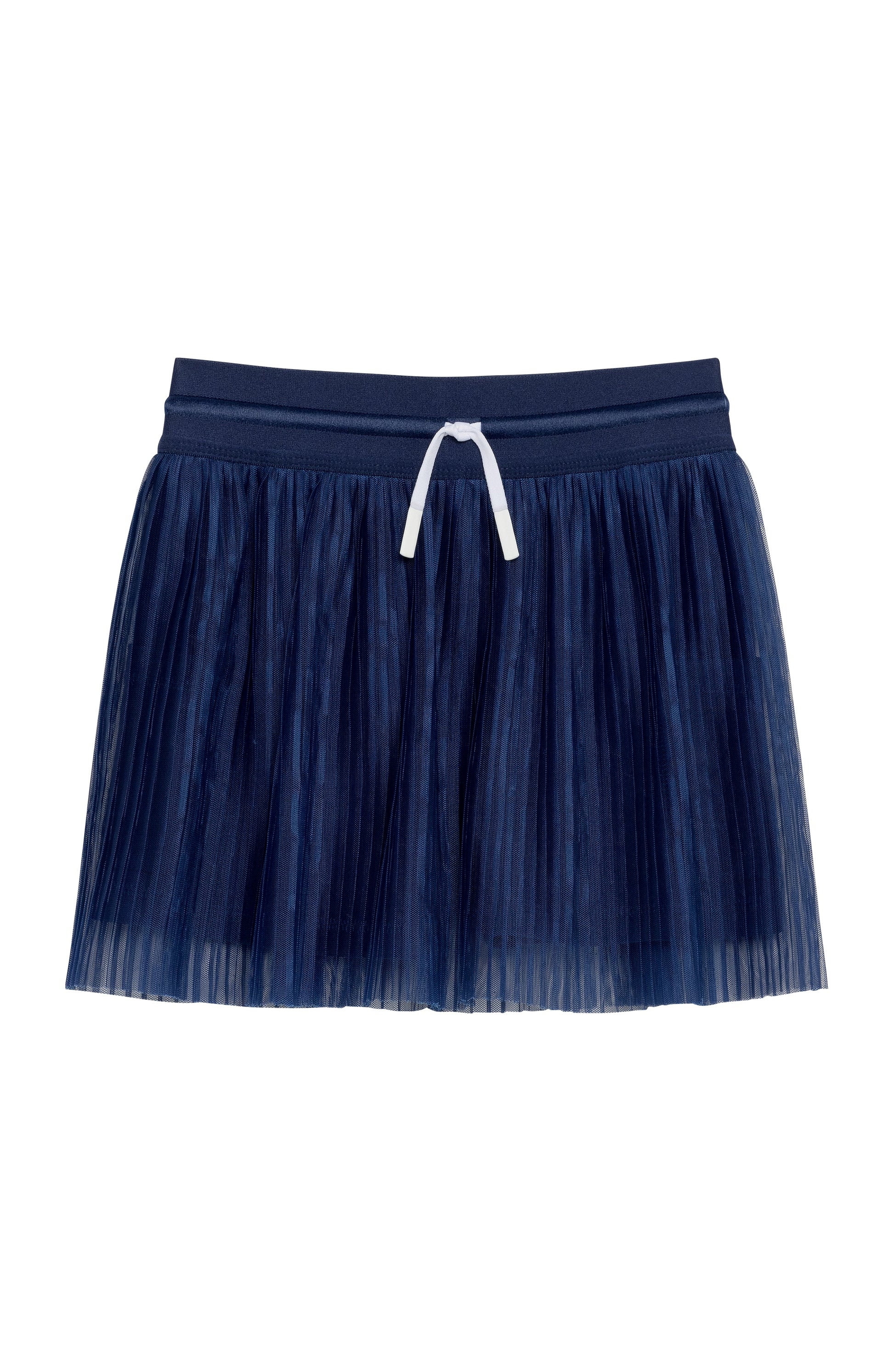 Girls Navy Pleated Skort