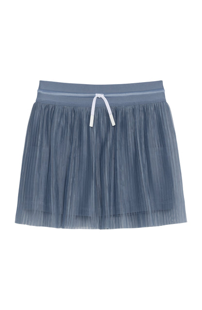 Girls Slate Pleated Skort