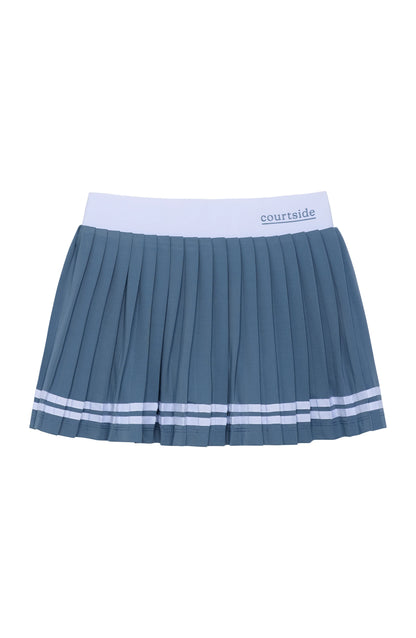 Slate Pleated Skort