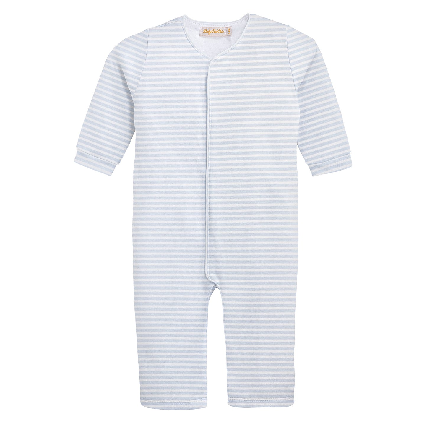 Printed Coverall w/ Piping | Light Blue Stripes