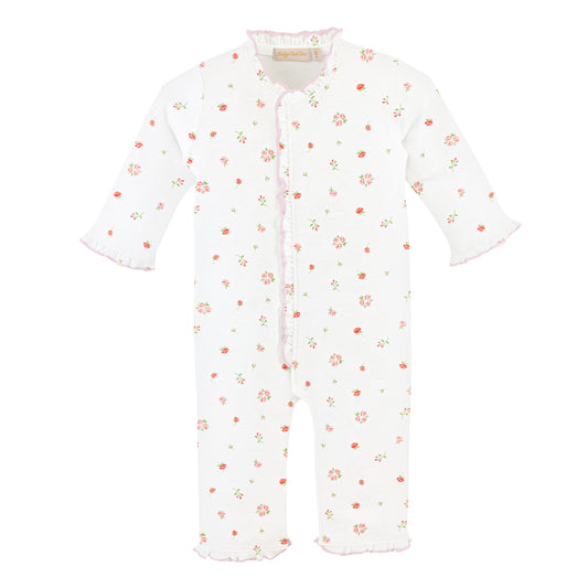 Ruffle Printed Coverall | Rosebuds