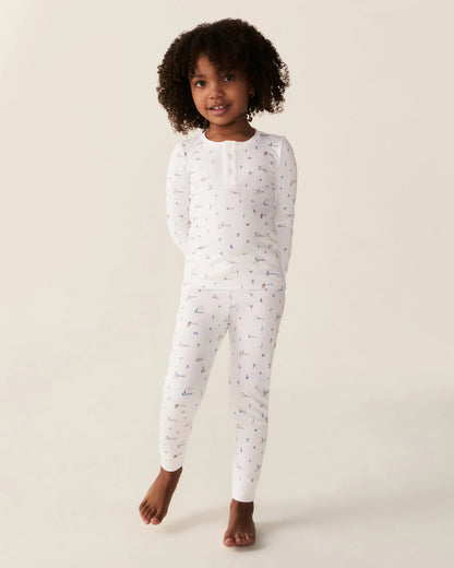 Kid's Pima Snug Fit Pajama Set | Letters & Lullabies