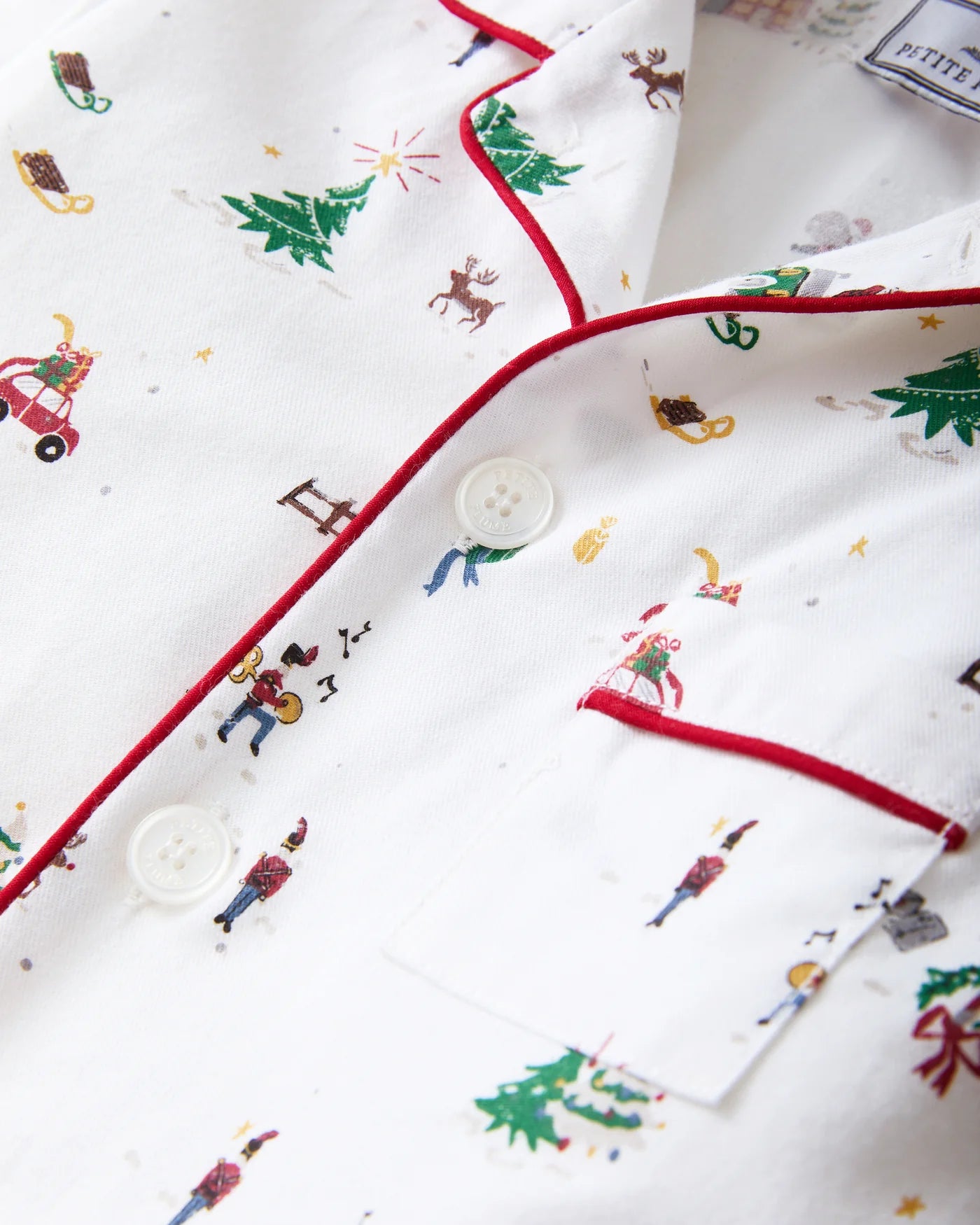 Kid's Twill Pajama Set | Holiday Town