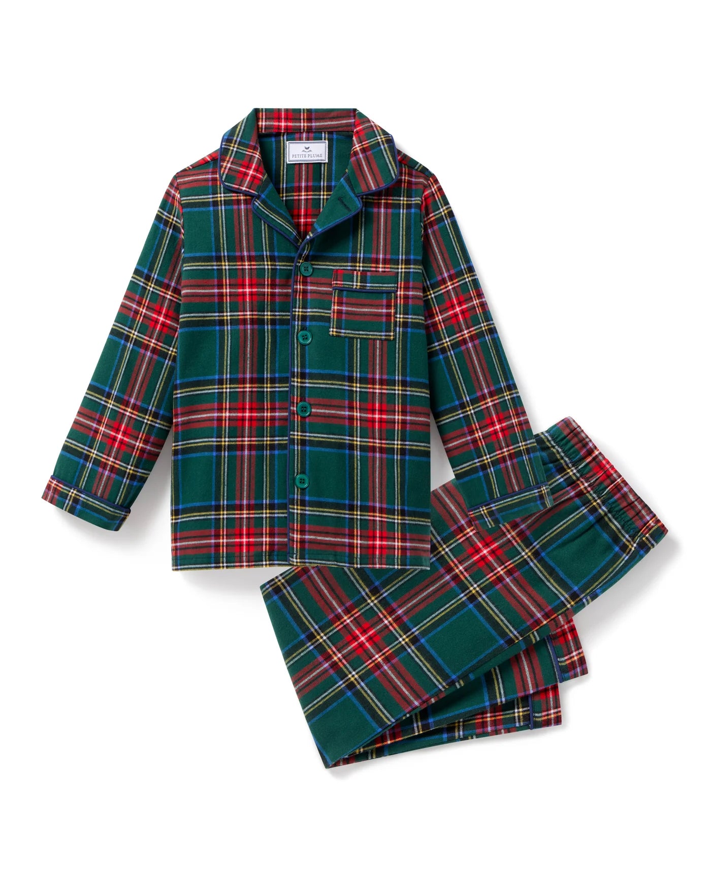 Kid's Brushed Twill Pajama Set | Kensington Tartan