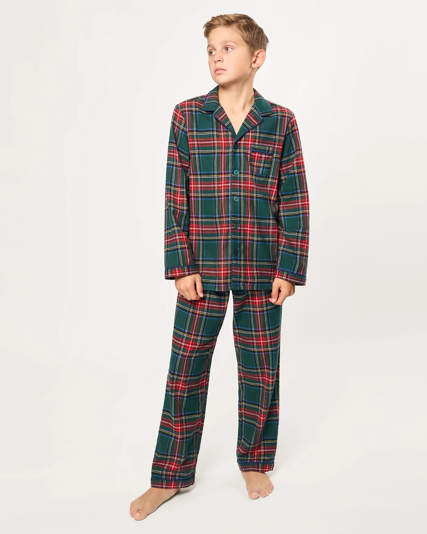 Kid's Brushed Twill Pajama Set | Kensington Tartan