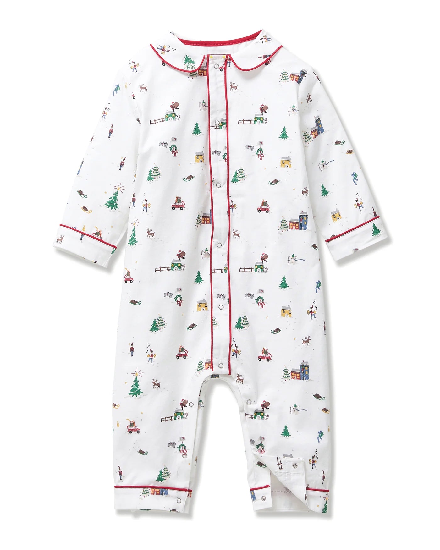 Baby's Twill Cambridge Romper | Holiday Town