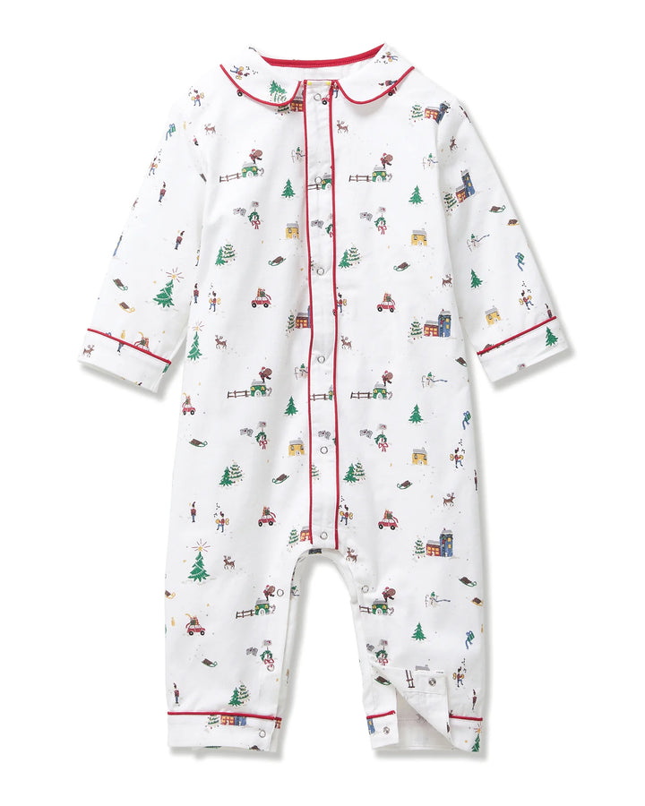 Baby's Twill Cambridge Romper | Holiday Town
