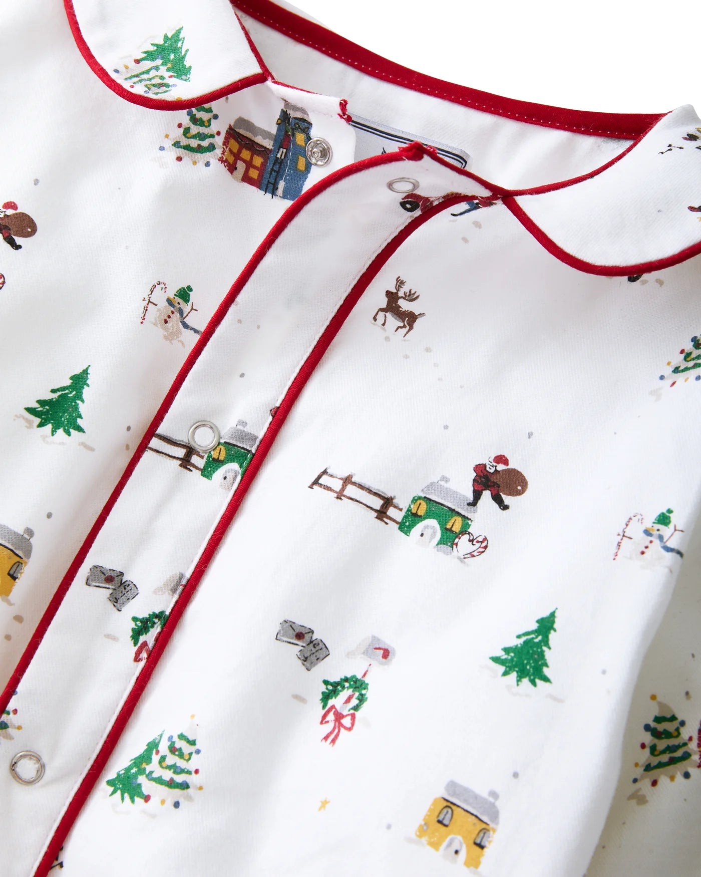 Baby's Twill Cambridge Romper | Holiday Town