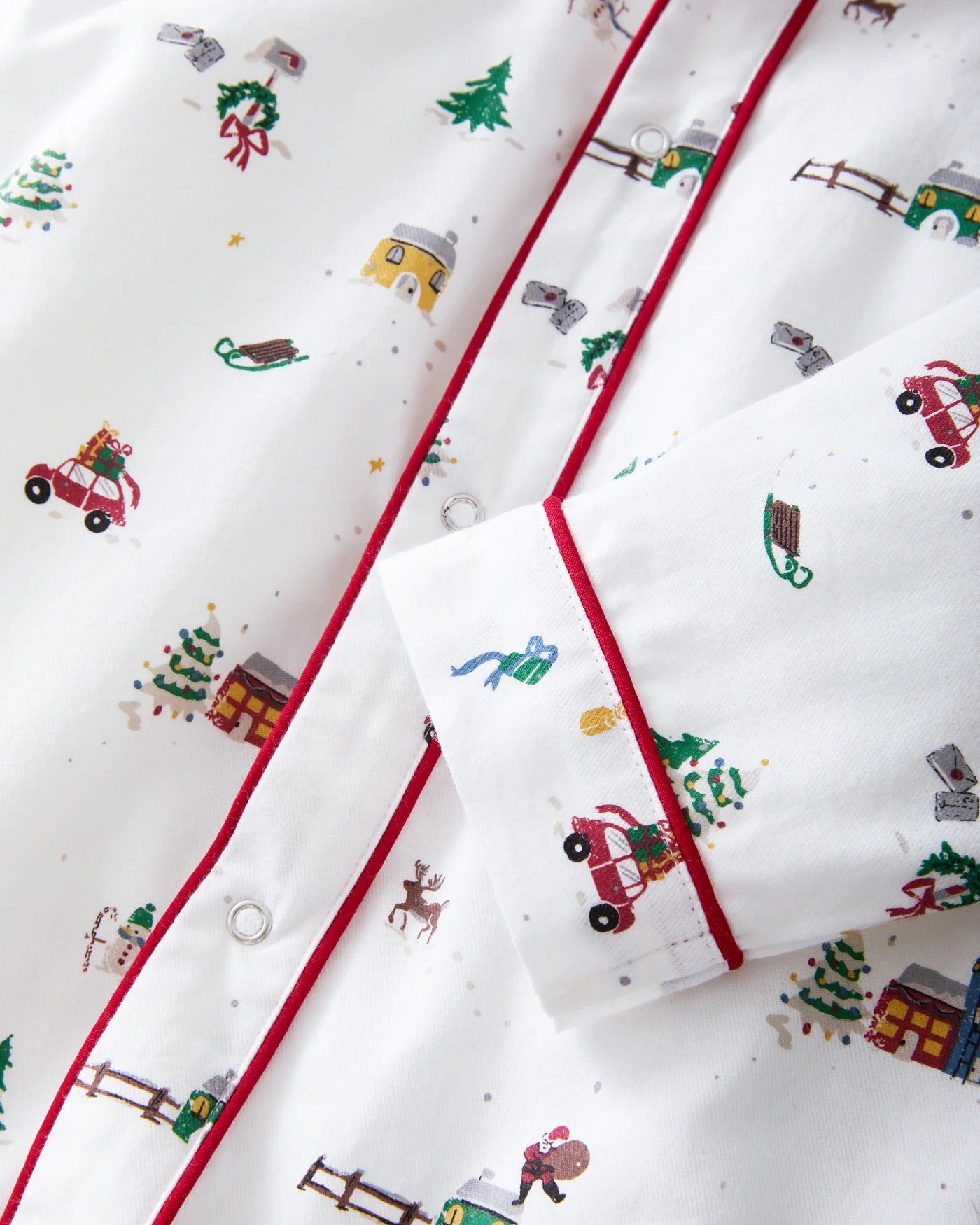 Baby's Twill Cambridge Romper | Holiday Town